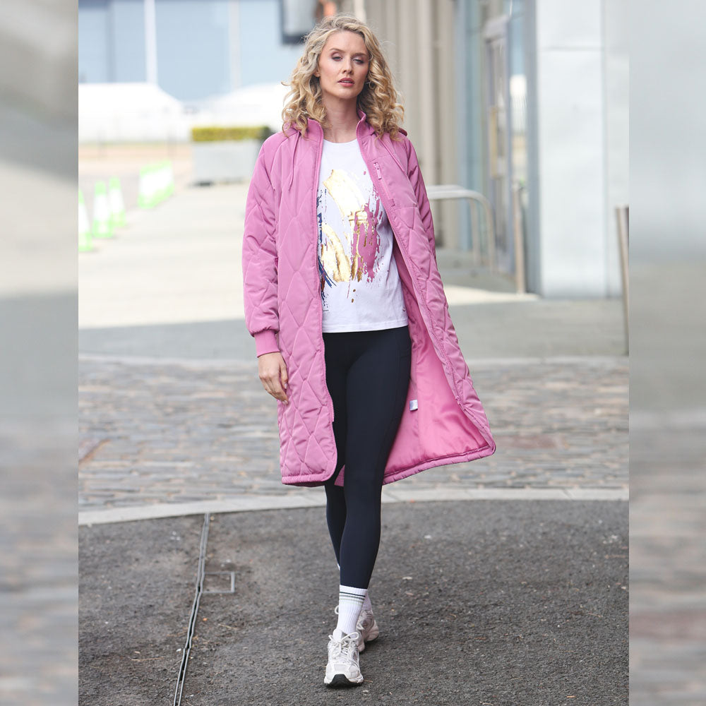 Relax & Renew Casey Longline Berry Coat