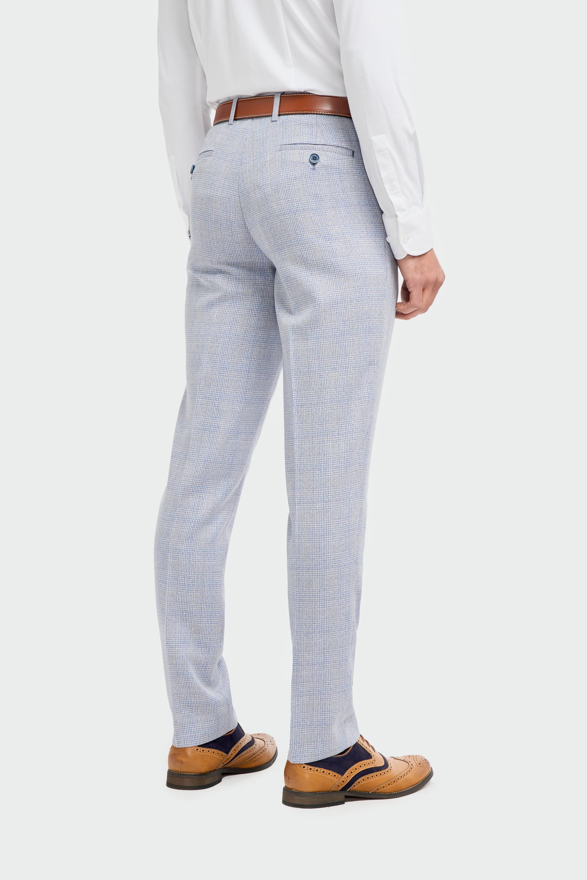 House of Cavani Caridi Trousers - Sky Sky detail view