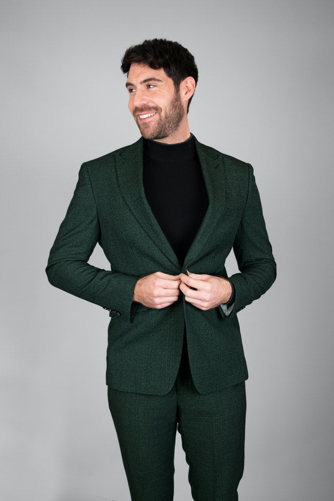 House of Cavani Caridi Olive Blazer Olive front view