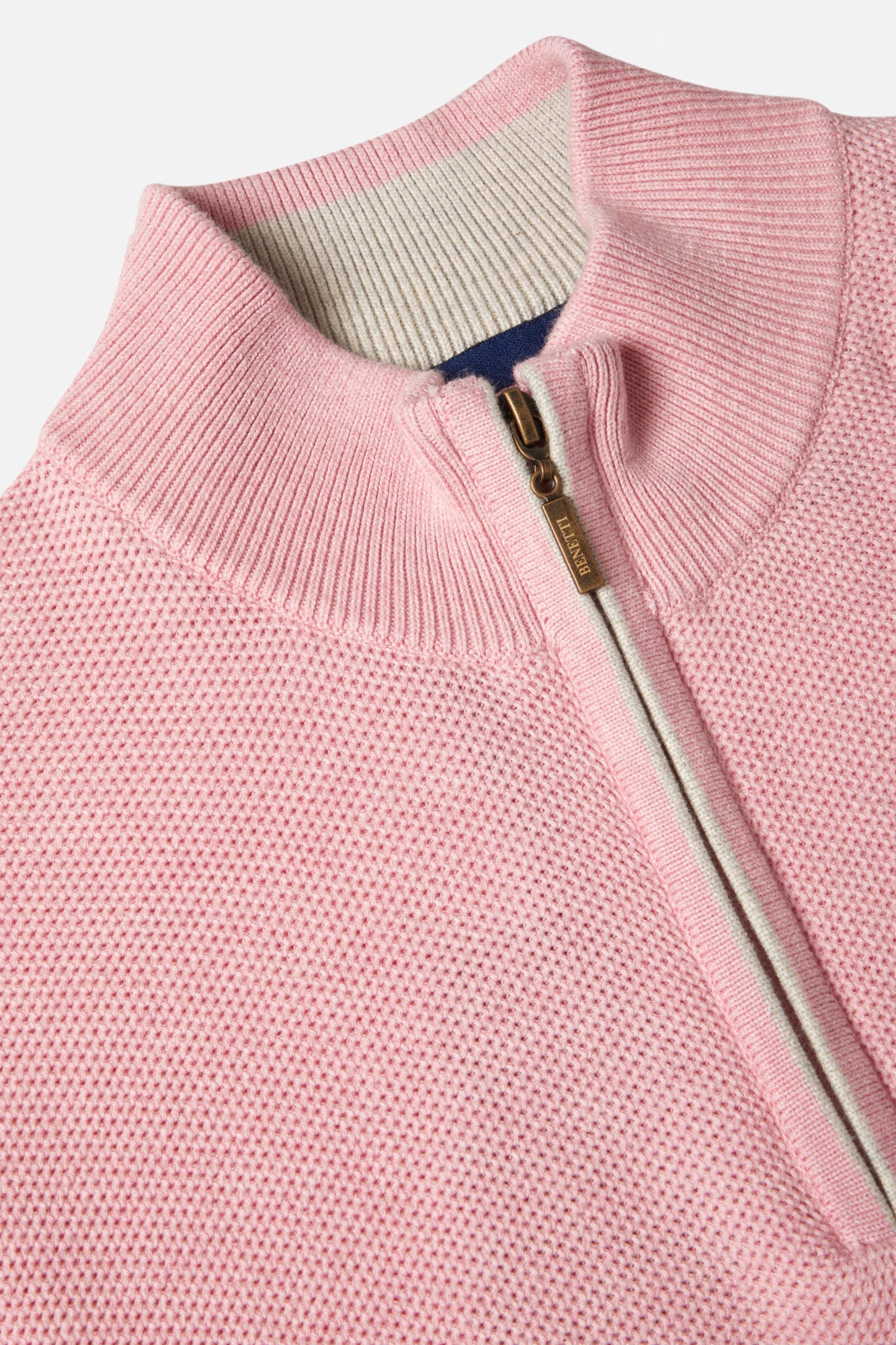 BENETTI Dawson 1/4 Zip - Blush Blush model front view