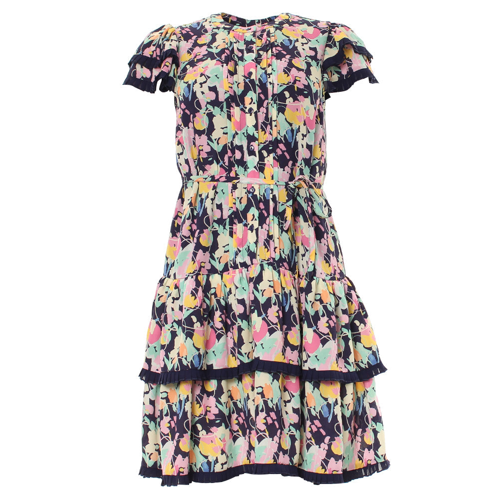 RANT & RAVE LADIES Eliana Mini Navy Dress Navy back view