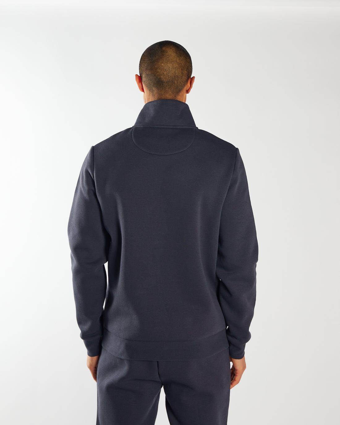 Ethan Half Zip-Carbon Grey