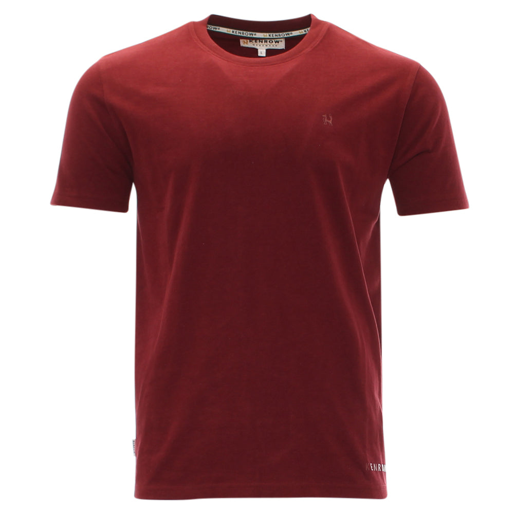 Kenrow Menswear Evan Ruby Tee Ruby back view