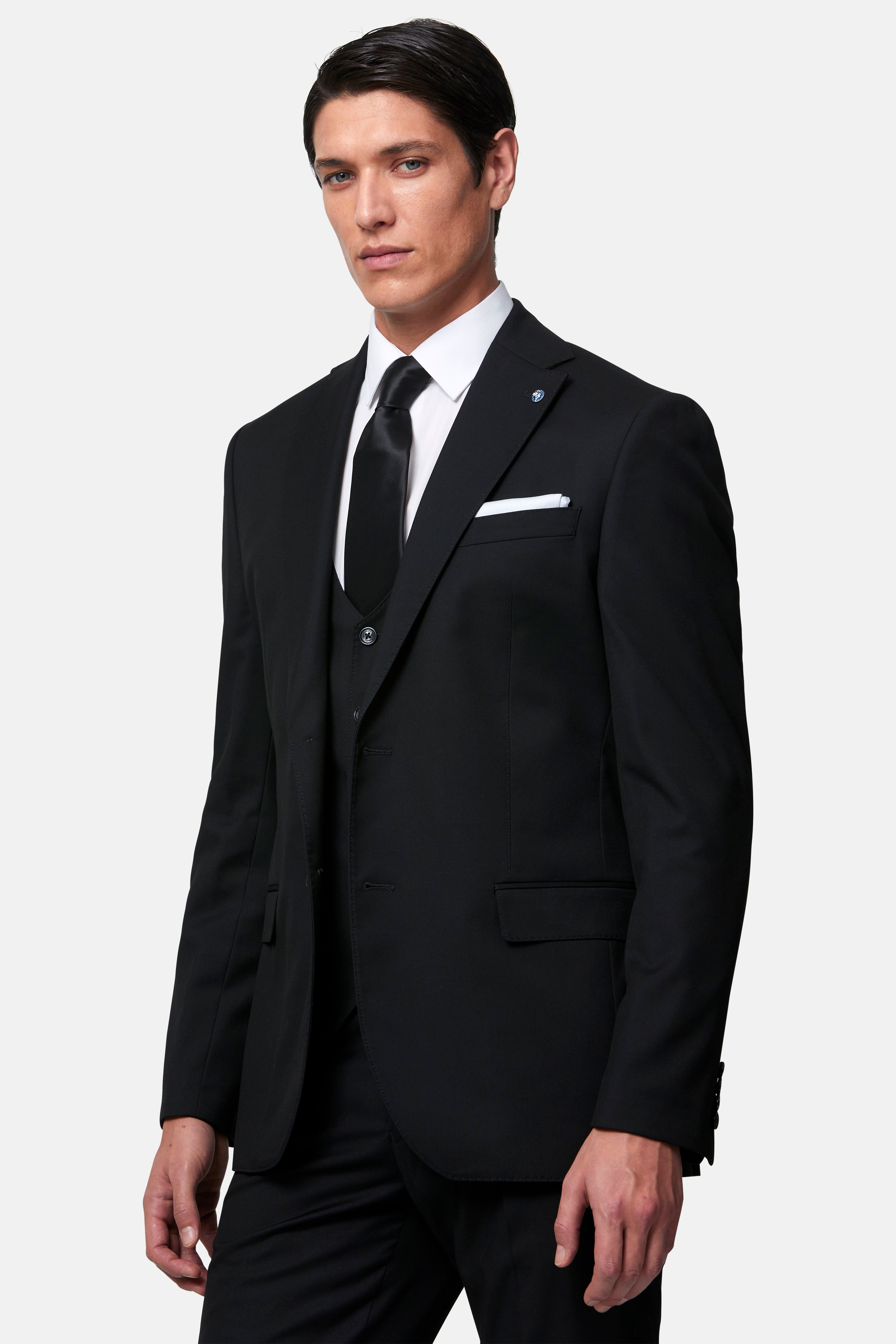 BENETTI Edina Black Waistcoat Black detail view