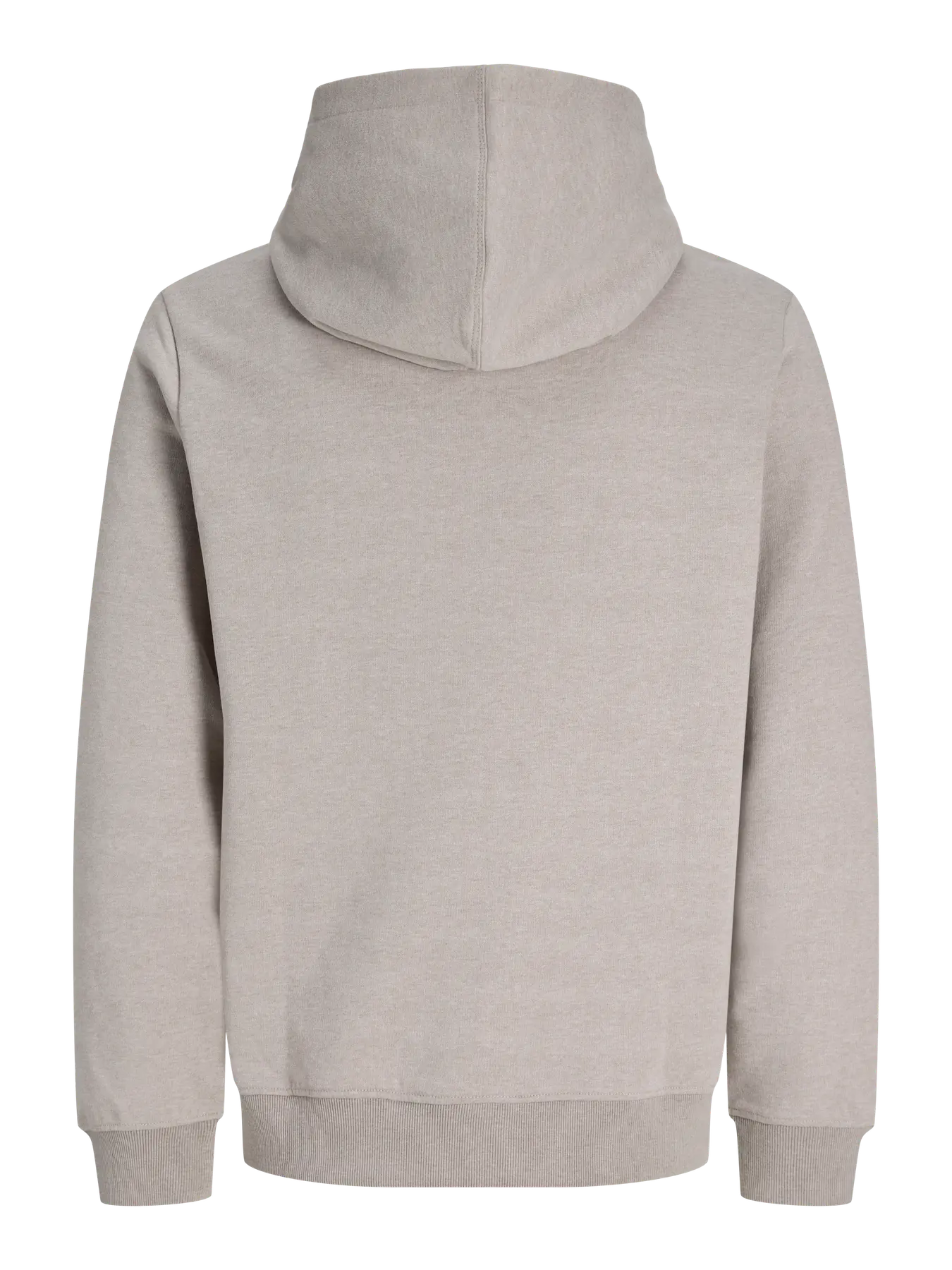 JACK & JONES Fusion Melange Hoodie in Dove Melange back view