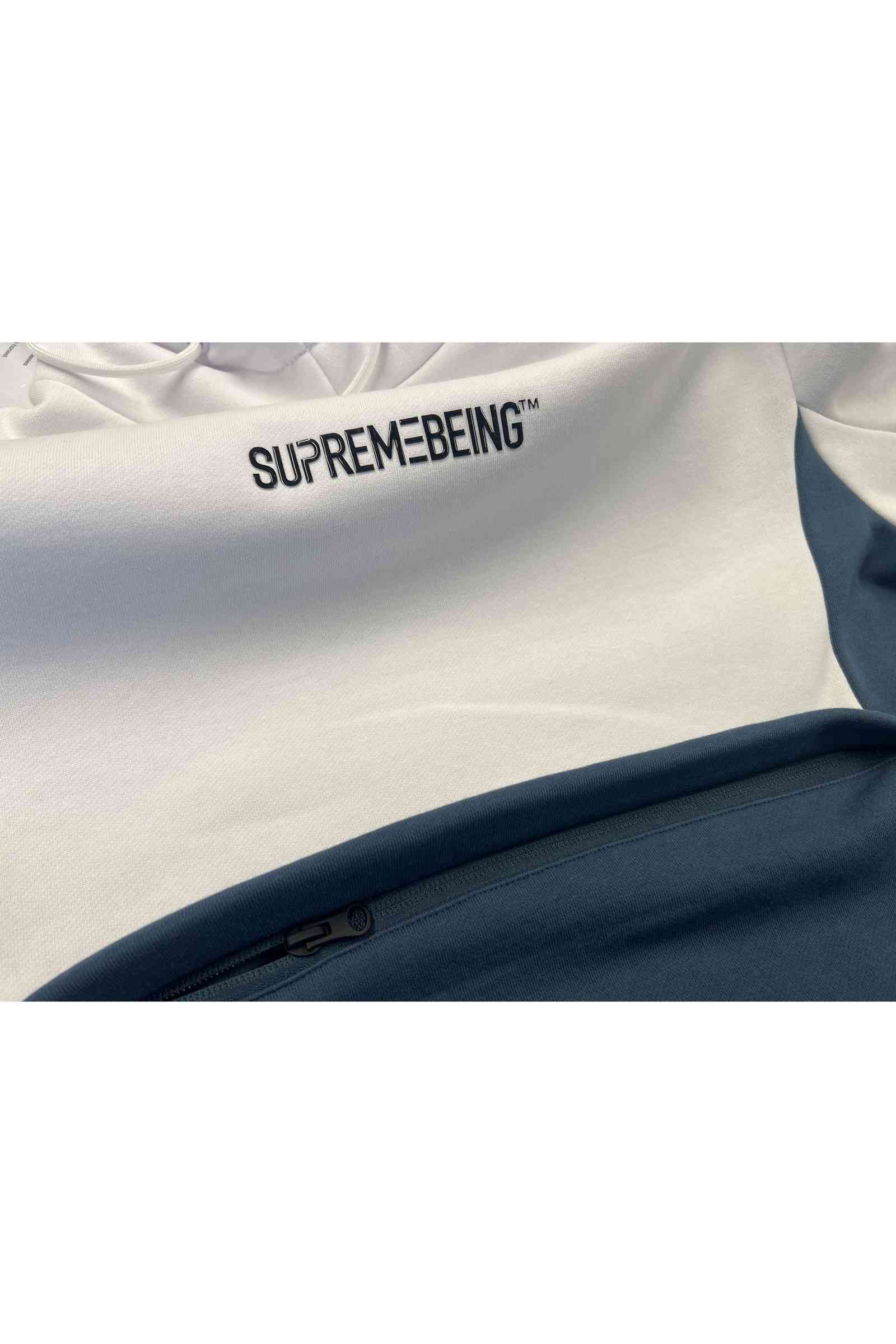 Supreme Being Evolution Azure Teal Hoodie Azure Teal back view