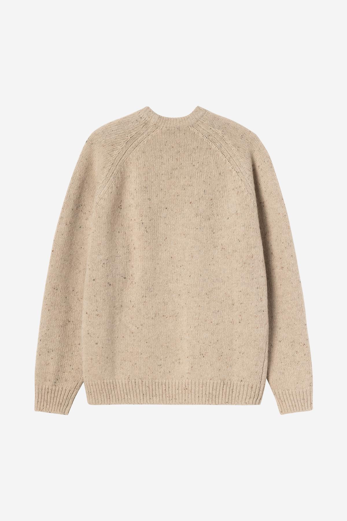 Beige sweater on a light beige background