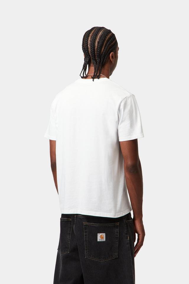 Carhartt WIP S/S Base T-Shirt-White / Black White / Black model front view