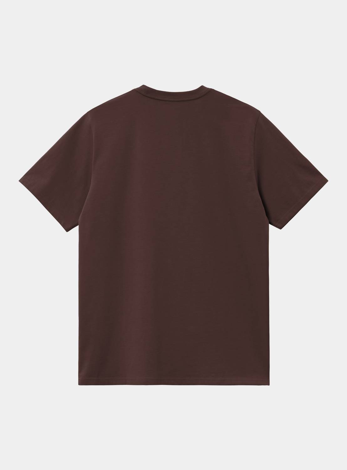 Carhartt WIP S/S Chase T-Shirt in Palisander / Gold, back view of a short-sleeve crewneck T-shirt.