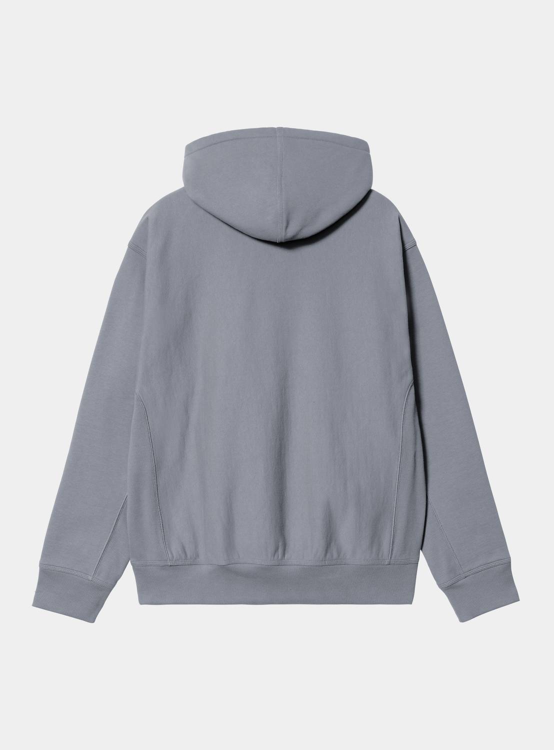 Carhartt WIP Hooded American Script Sweat-Shady Blue Shady Blue side view