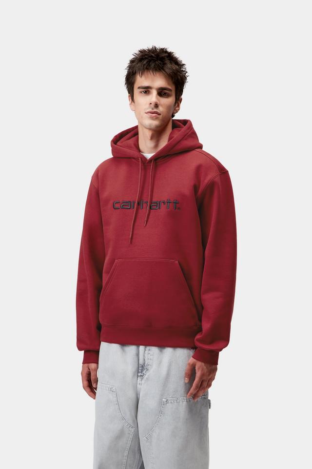 Hooded Carhartt Sweat-Scarlet / Graphite-I030547