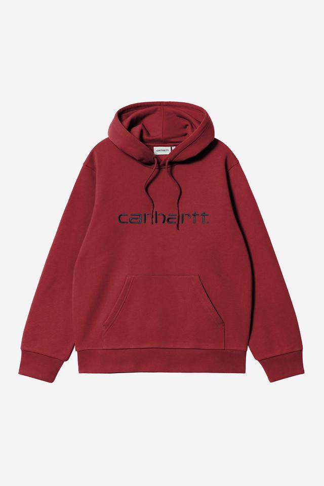 Hooded Carhartt Sweat-Scarlet / Graphite-I030547