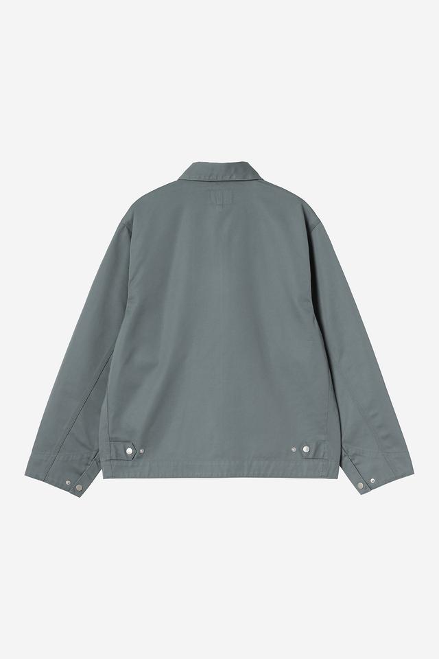 Carhartt WIP Module Script Jacket Cozy Blue / Black model front view