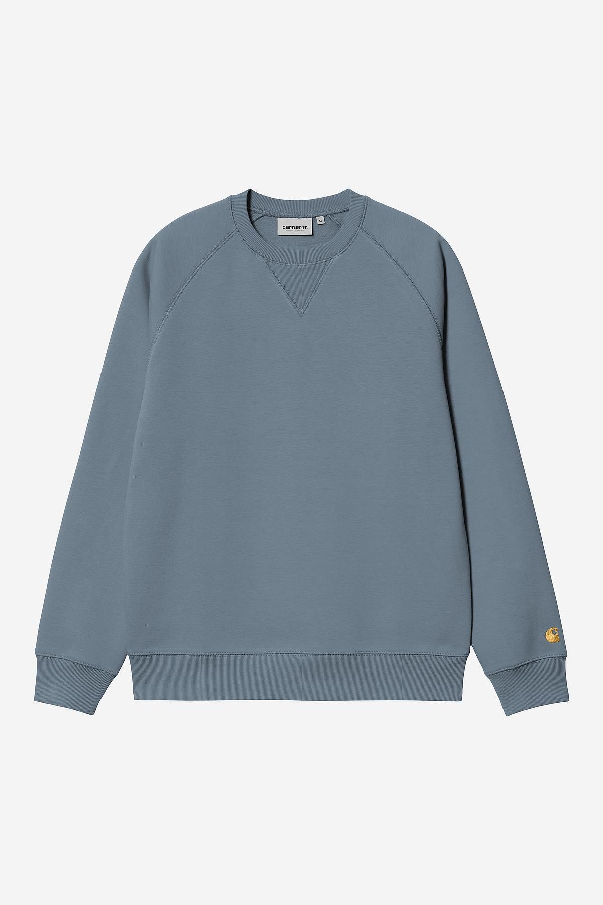 Carhartt WIP Chase Sweat-Angelite / Gold-I033660 Angelite / Gold back view