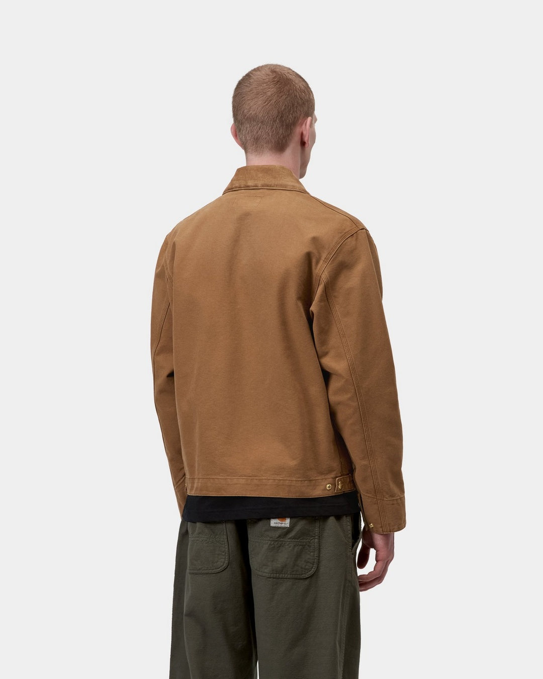 Carhartt WIP Detroit Jacket-Hamilton Brown / Hamilton Brown Hamilton Brown / Hamilton Brown model front view