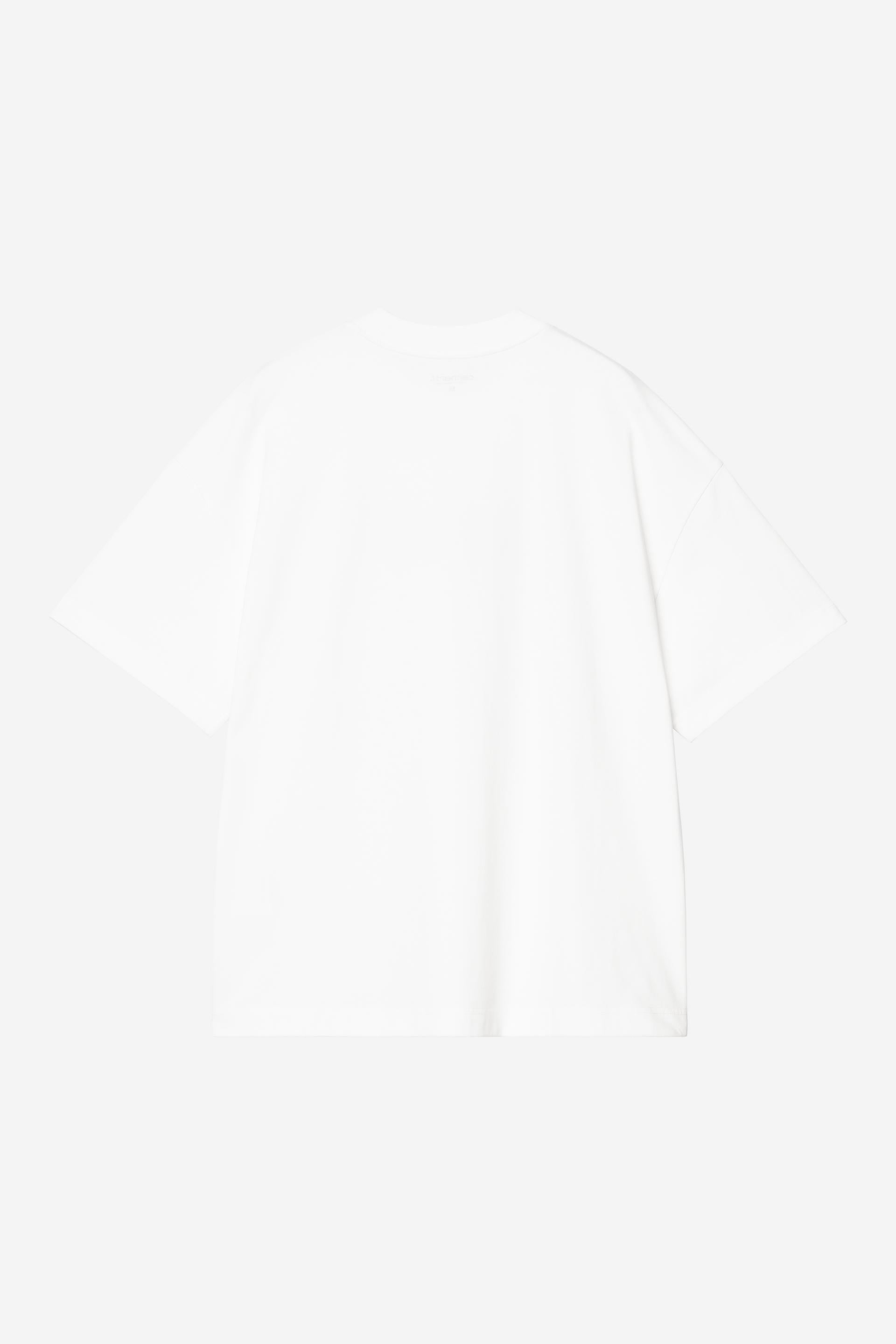 Carhartt WIP Short Sleeve Deconstructed Label T-Shirt-White White model front view
