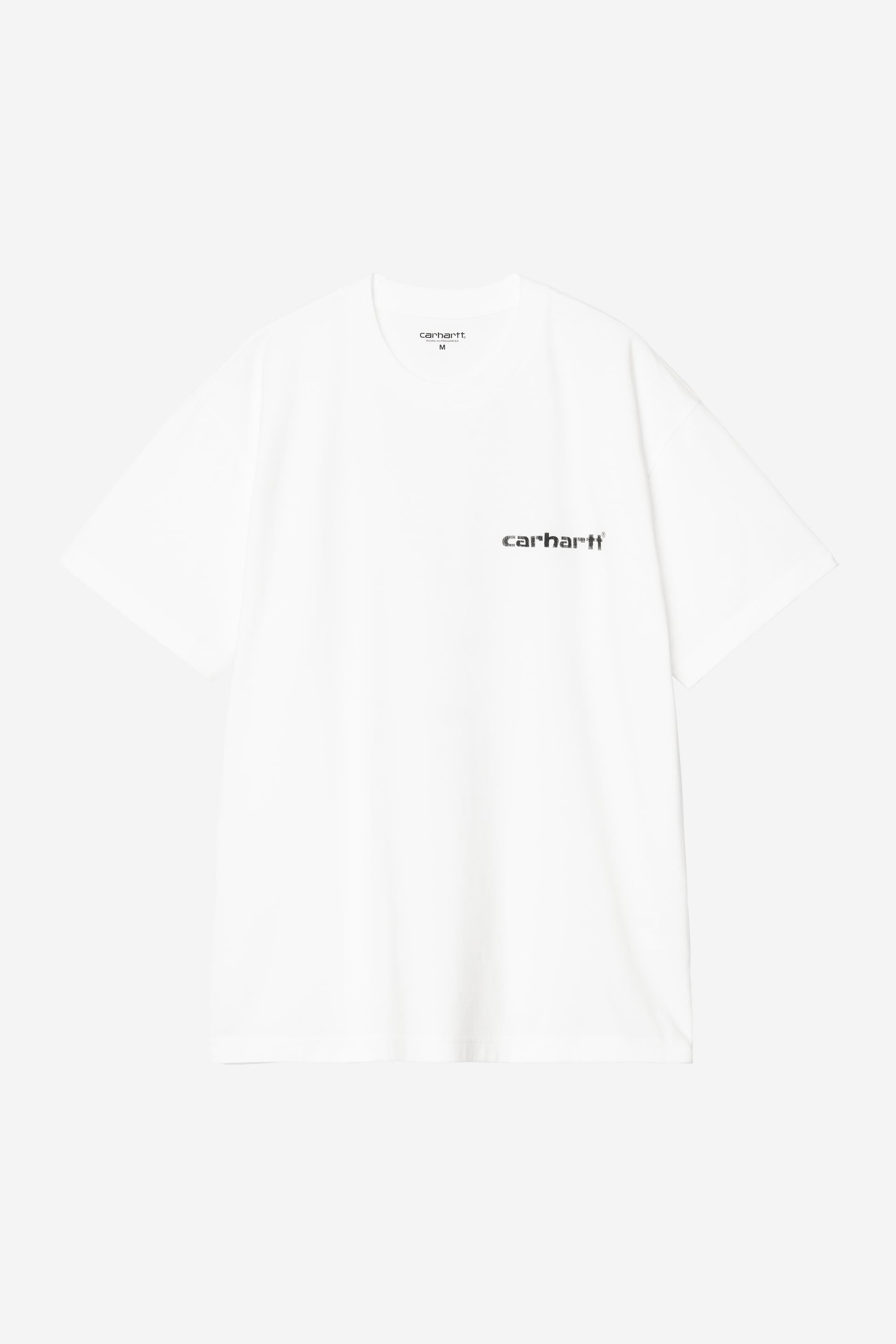 Carhartt WIP S/S Caps T-Shirt-White White model front view