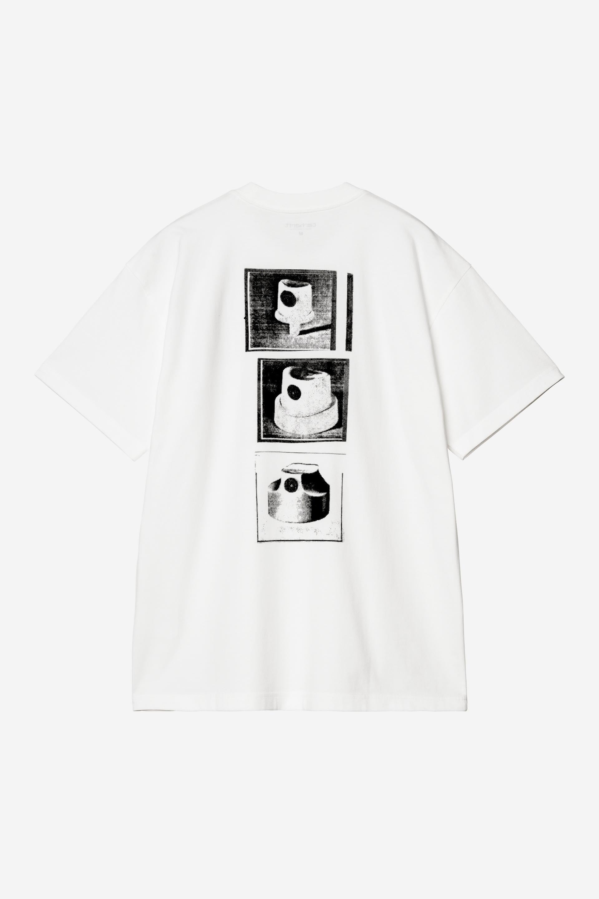 Carhartt WIP S/S Caps T-Shirt-White White front view