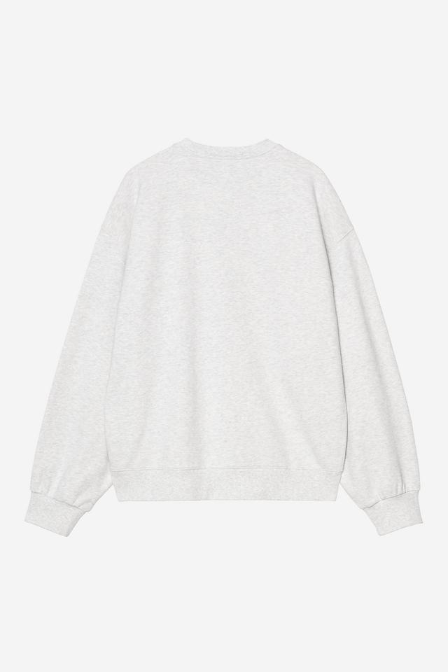 Carhartt WIP WIP III Sweatshirt-Ash Heather Ash Heather model front view