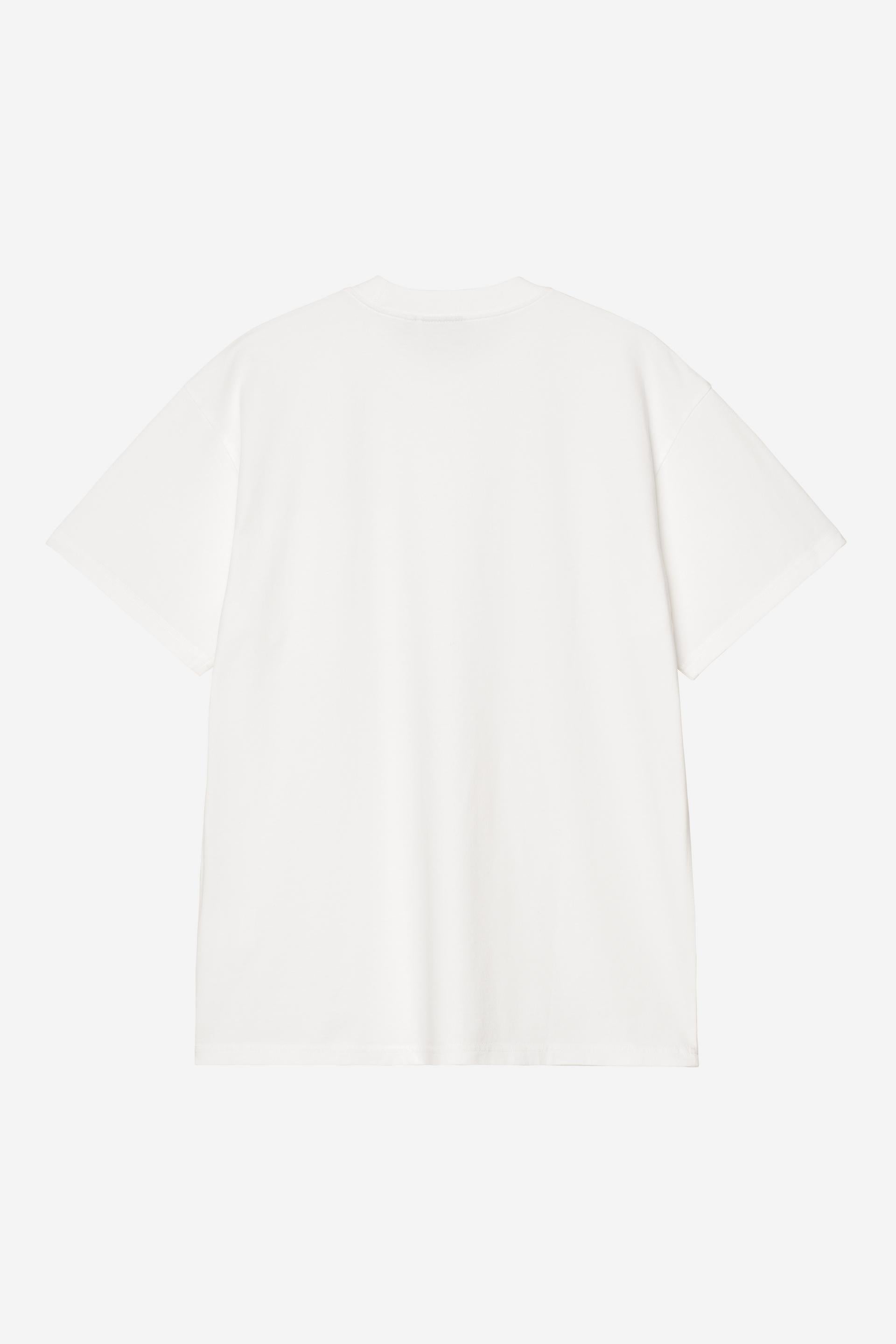 Men's Short Sleeve Pond Corps Pocket T-Shirt-White-Back View