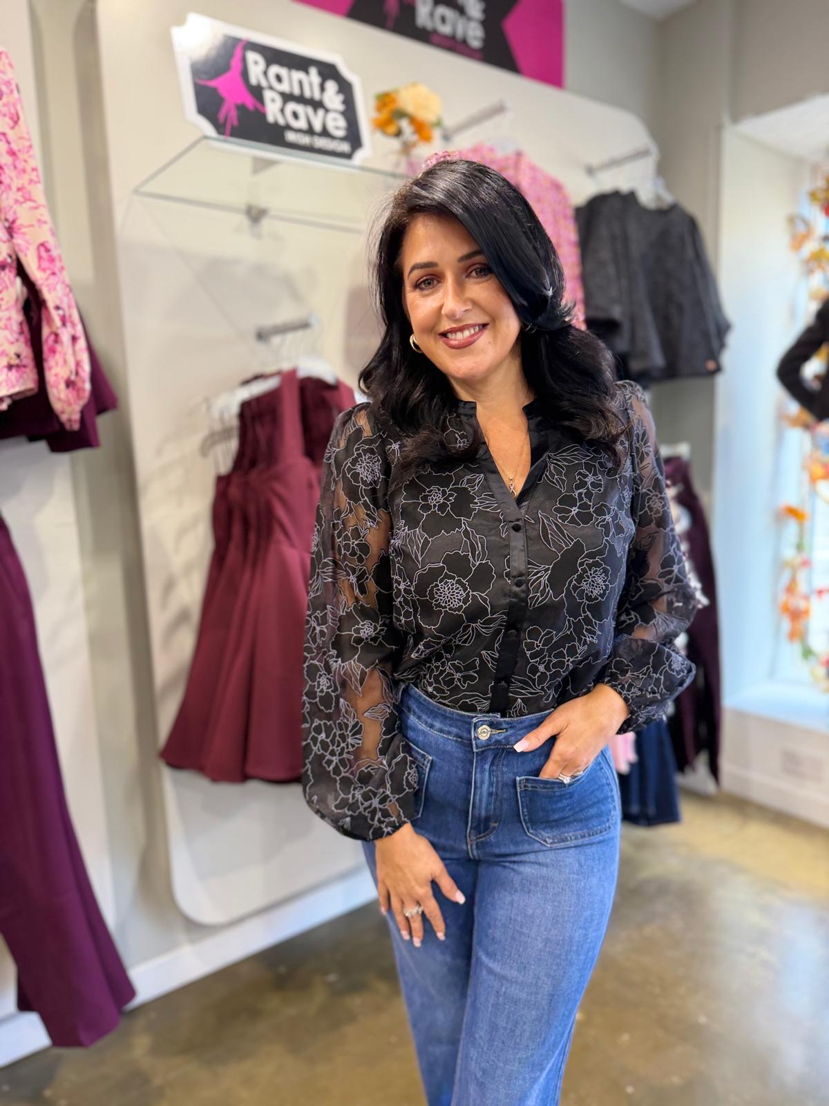 Layla Black Blouse
