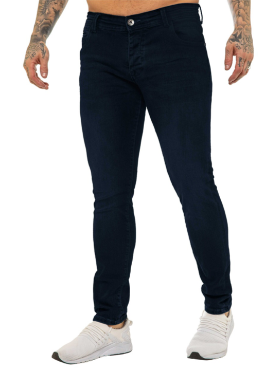 EM629 Navy Tapered Fit Jean