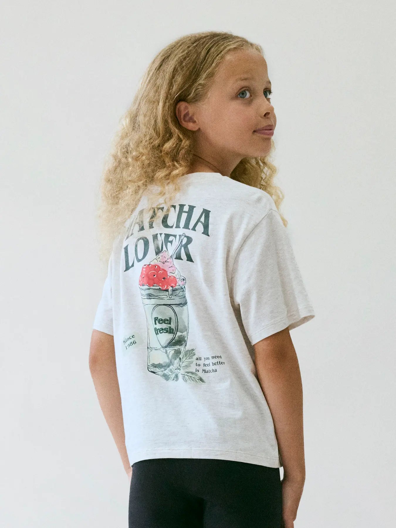 NAME IT Joliza Short Sleeve Top peyote melange detail view