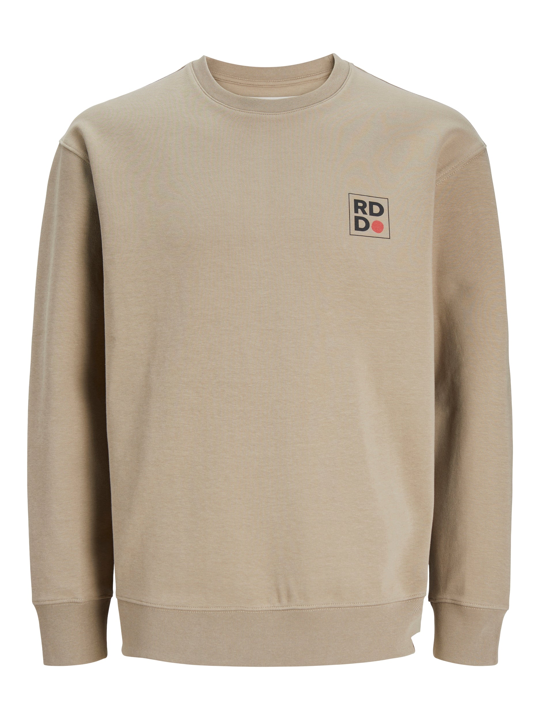 Men's Dean Sweat Crew Neck Long Sleeve - Greige-Front View