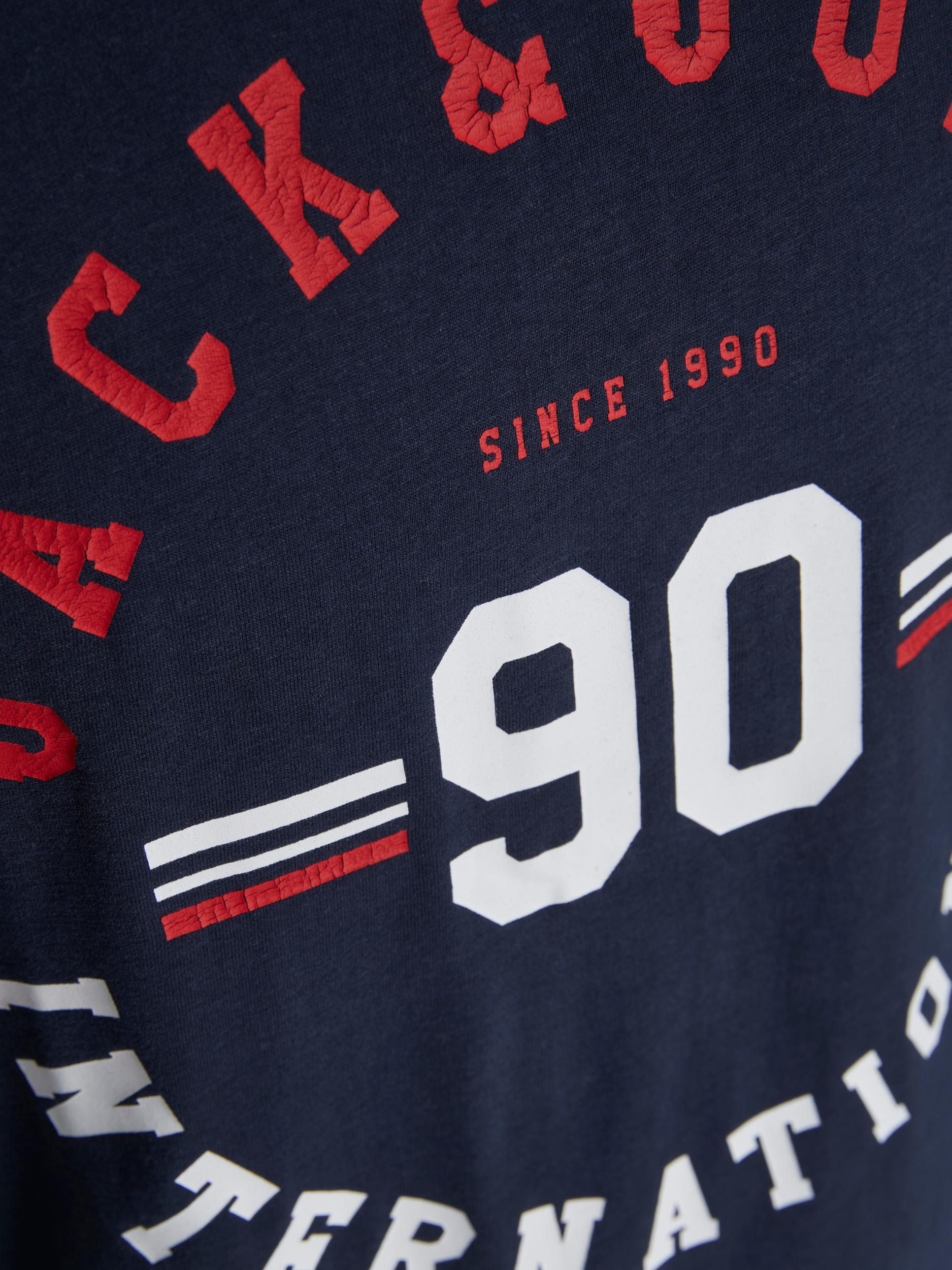 Men's Carlo Tee Short Sleeve Crew Neck - Navy Blazer-Close Up View