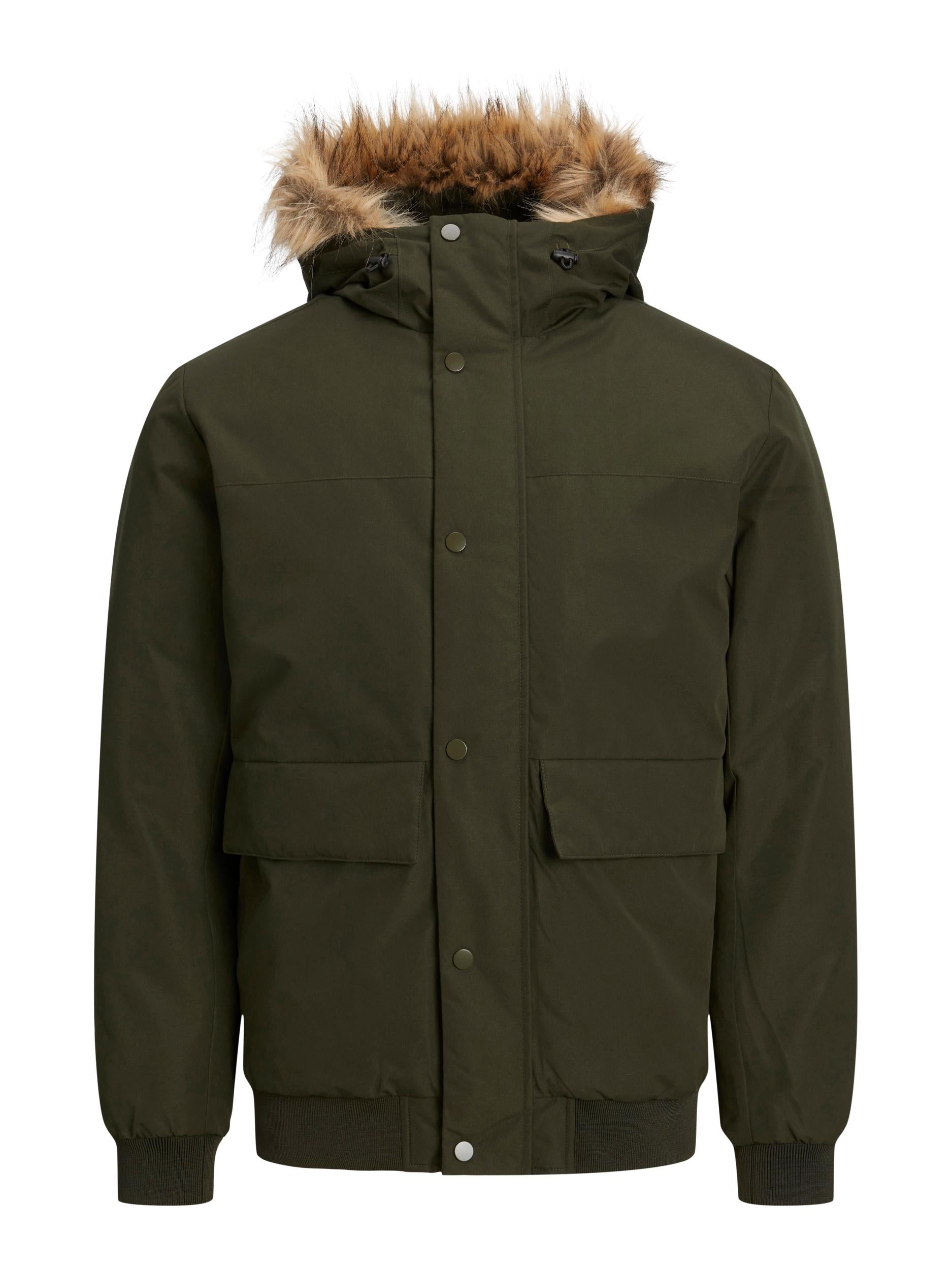 Champ Faux Fur Bomber Rosin Jacket