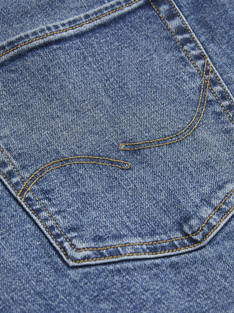 Jake 477 Bootcut Light Blue Denim Jeans-Back pocket detail