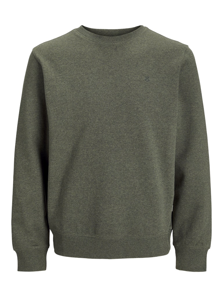 JACK JONES PREMIUM Clogan Sweat Crew Neck-Tea Leaf Tea Leaf front view