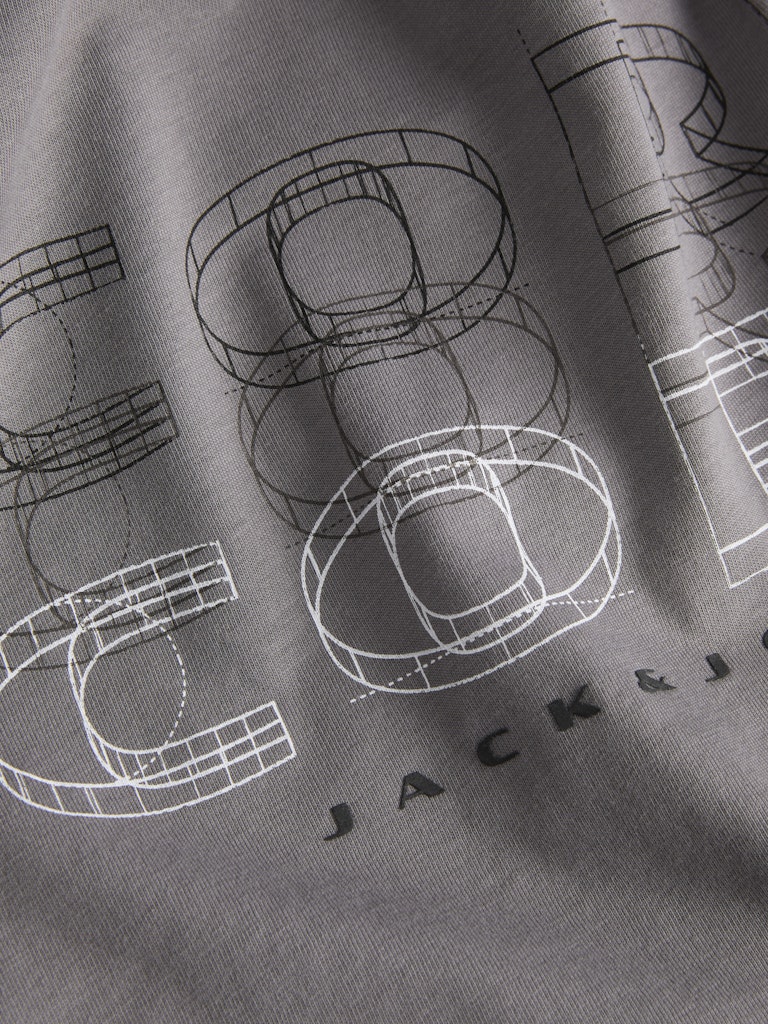 Men's Fusion Big Branding Tee Short Sleeve Crew Neck-City Skyline-Logo View