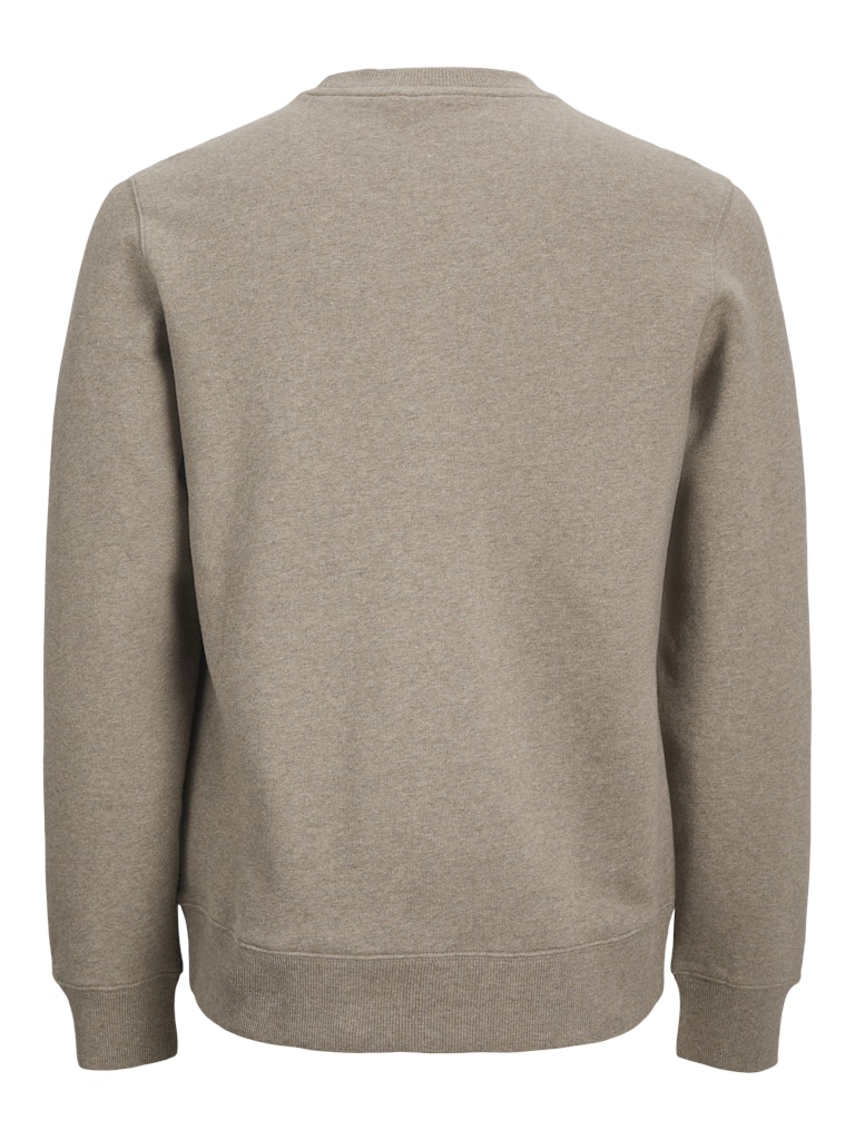 JACK JONES PREMIUM Logan Sweat Crew Neck-Brindle BRINDLE model front view