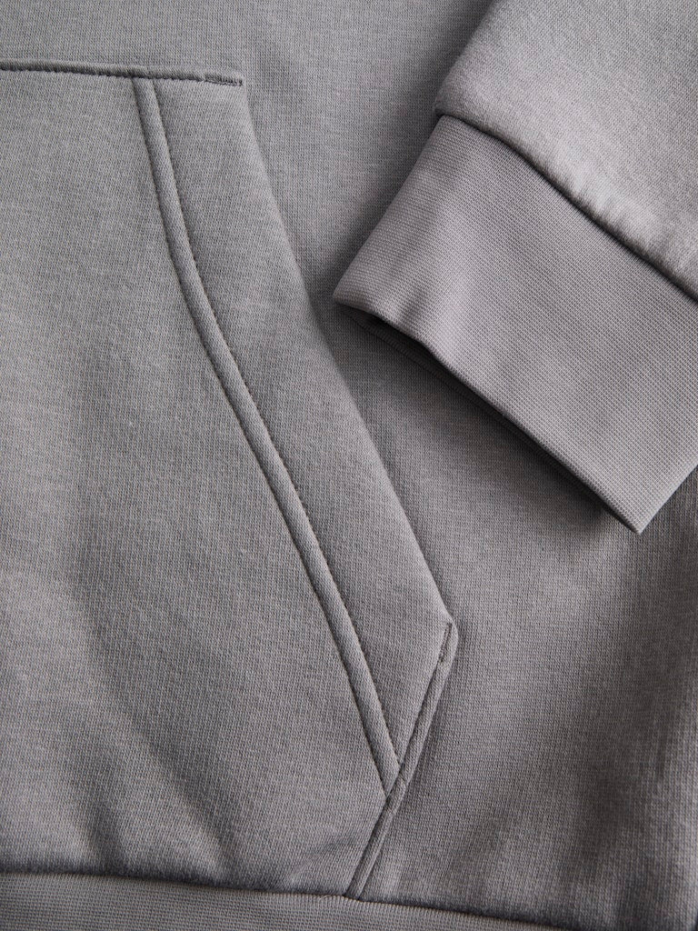 Men's Fusion Branding Sweat Hood-City Skyline-Close Up View