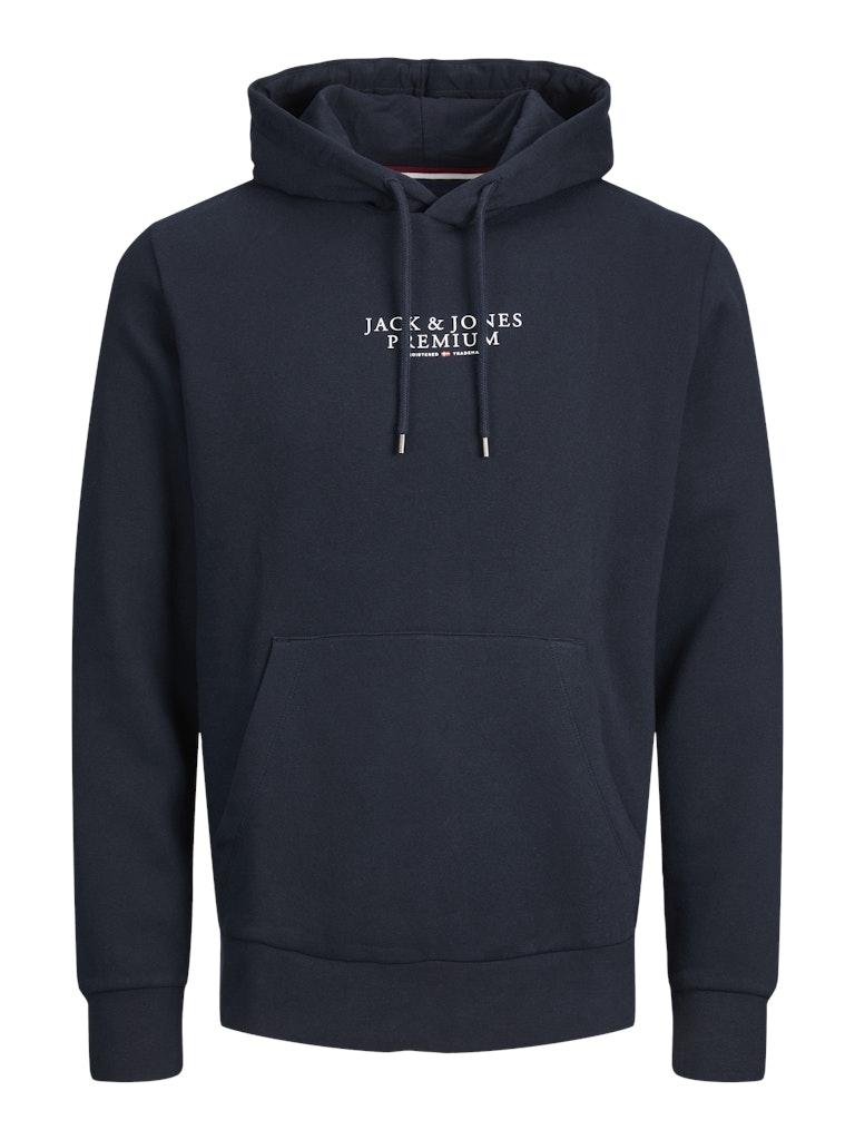 Men's Archie Sweat Hood-Navy Blazer-Ghost Front View