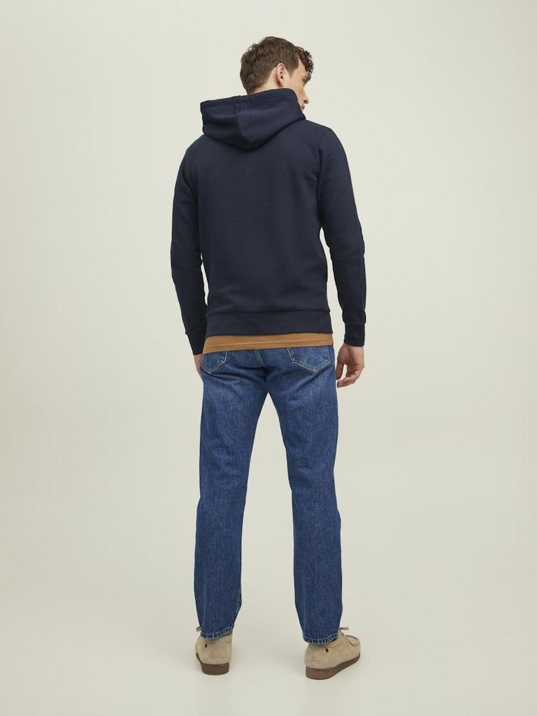 Men's Archie Sweat Hood-Navy Blazer-Model Back View