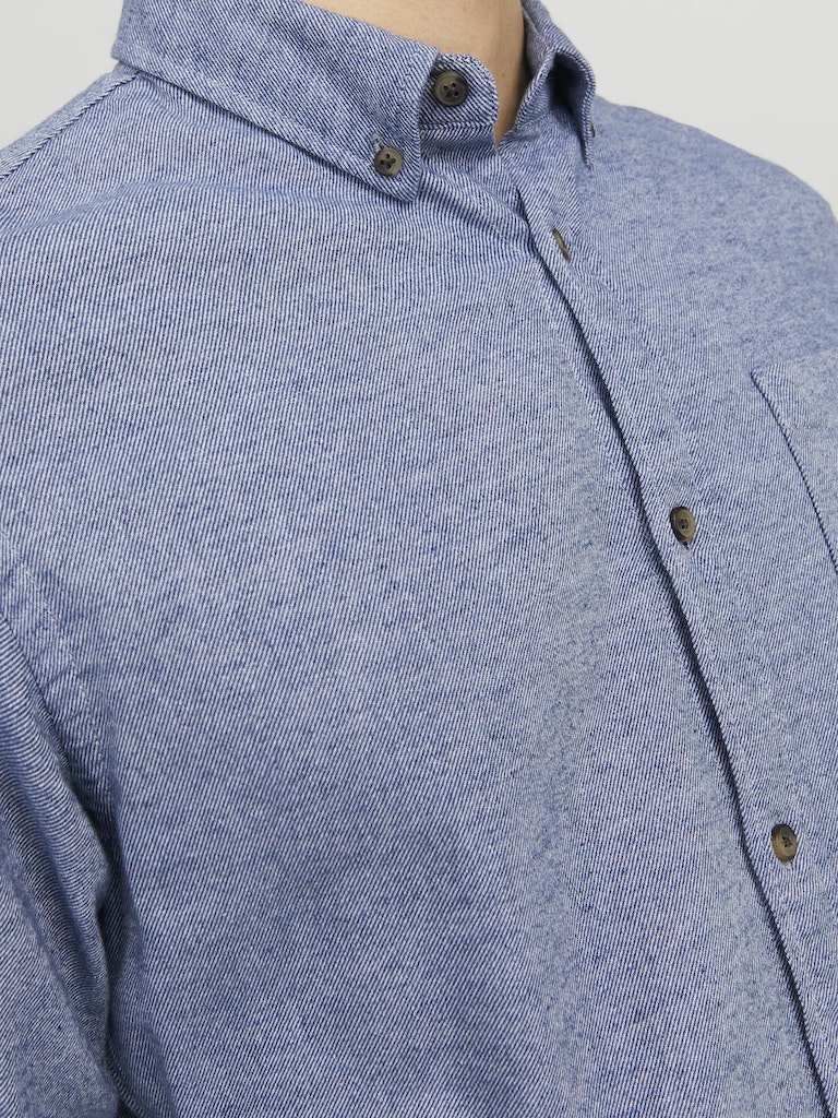 JACK & JONES Classic Faded Denim Melange Shirt Faded Denim side view