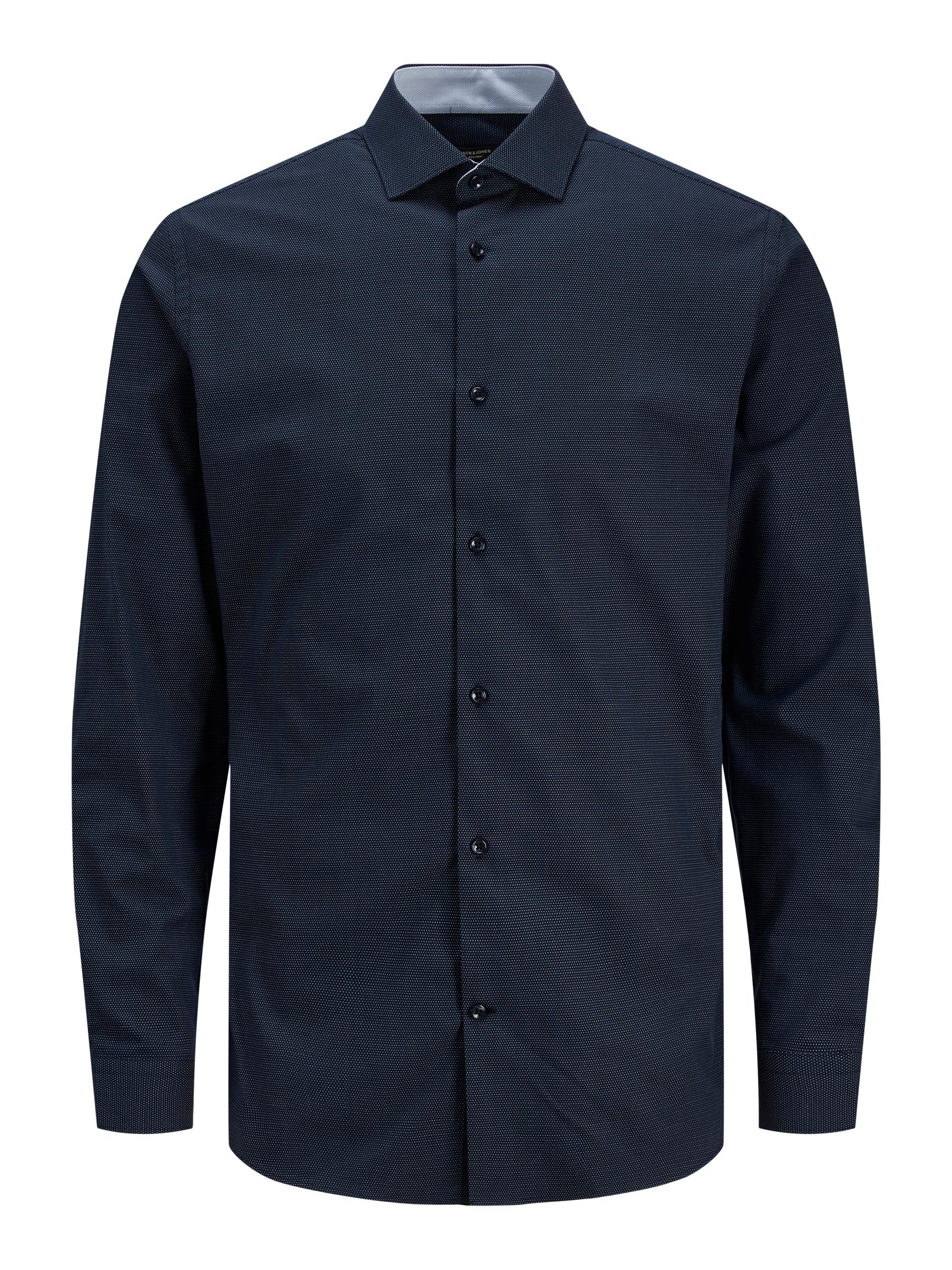 JACK JONES PREMIUM Parker Detail Shirt Long Sleeve - Perfect Navy Perfect Navy alternate view