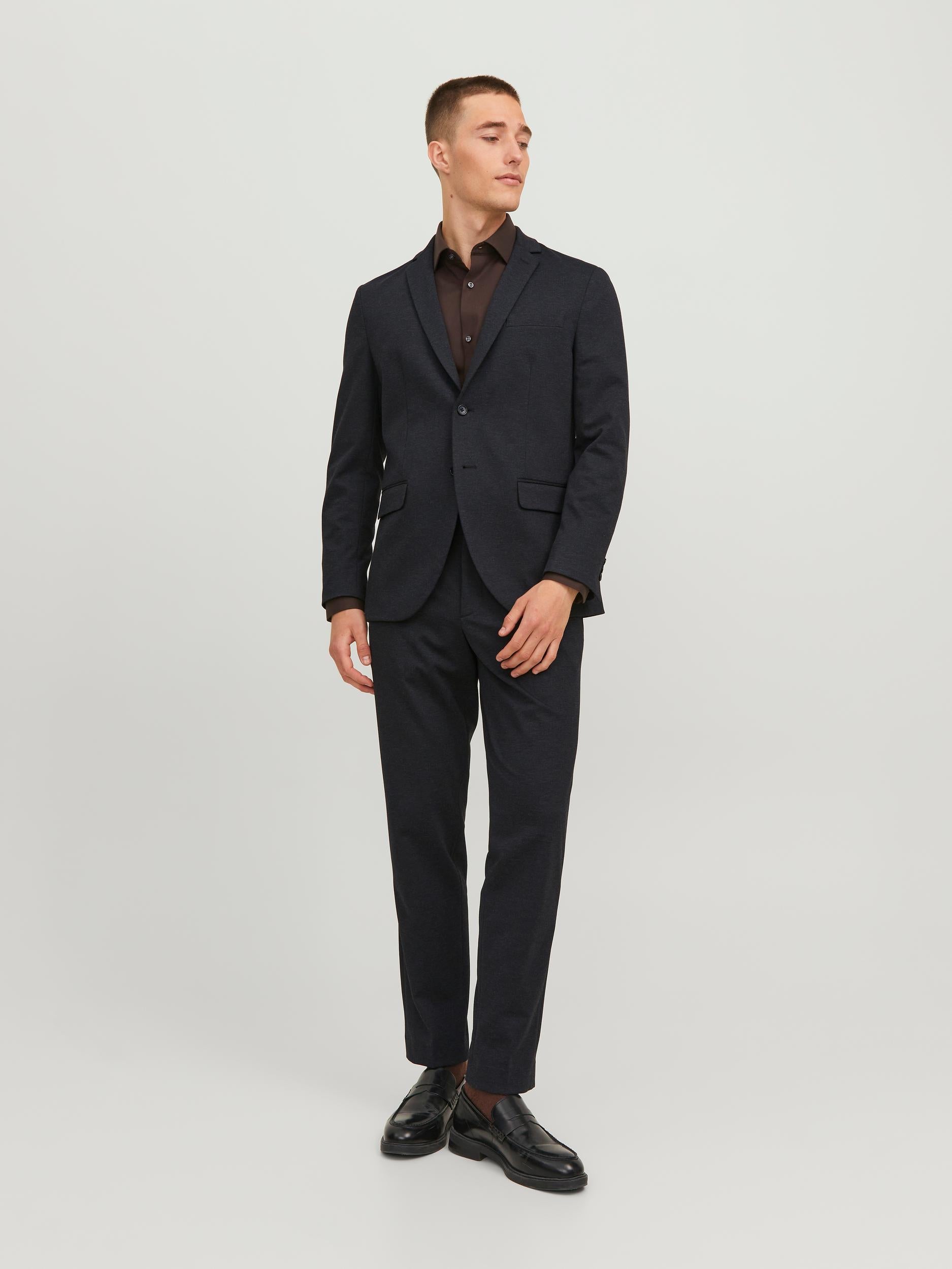 JACK JONES PREMIUM Jones Stretch Blazer-Black Beauty Black Beauty model front view