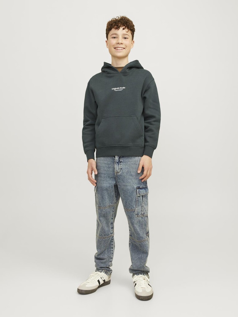 Vesterbro Sweat Junior Forest River Hoodie-Full model view