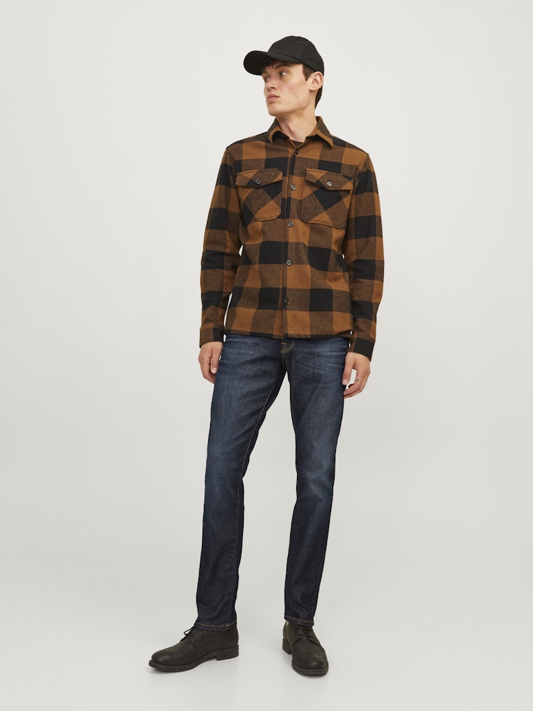 JACK & JONES Glenn Icon 919 Slim Fit Jeans BLUE DENIM front view