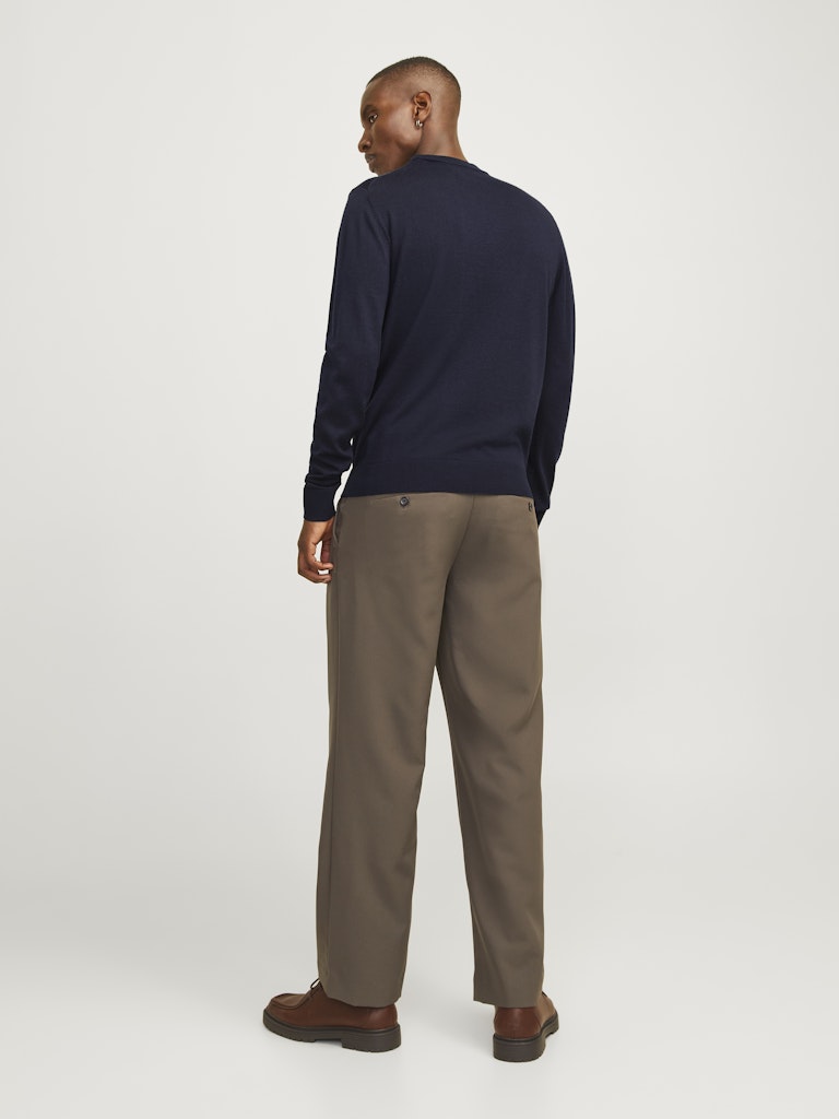 JACK & JONES PREMIUM Milano Stitch knit in Night Sky back model view