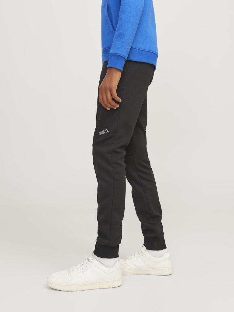 Twill Fusion Sweat Pants Junior-Black-Side View