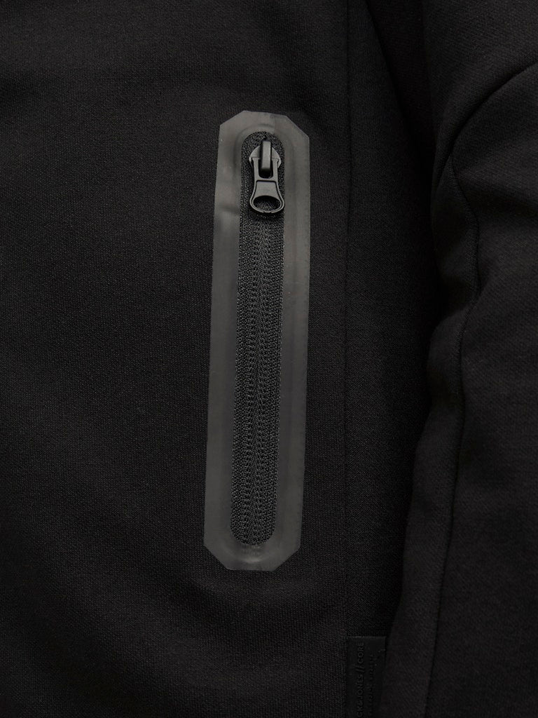 Ladies Fusion Sweat Zip Hood Junior-Black-Pocket View