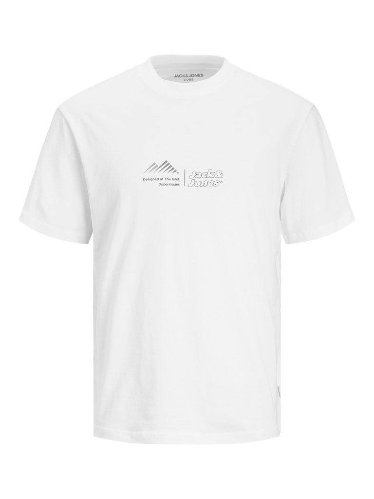 JACK JONES CORE Lima Logo Bright White Tee Bright White side view