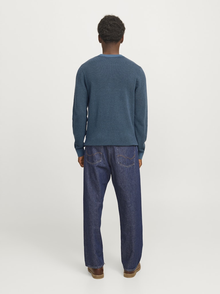 JACK & JONES Globe Crew Neck Oceanview Knit Oceanview detail view