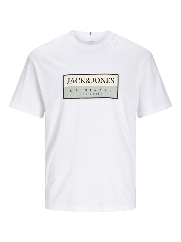 JACK JONES ORIGINALS Frederiksberg Bright White Tee Bright White back view