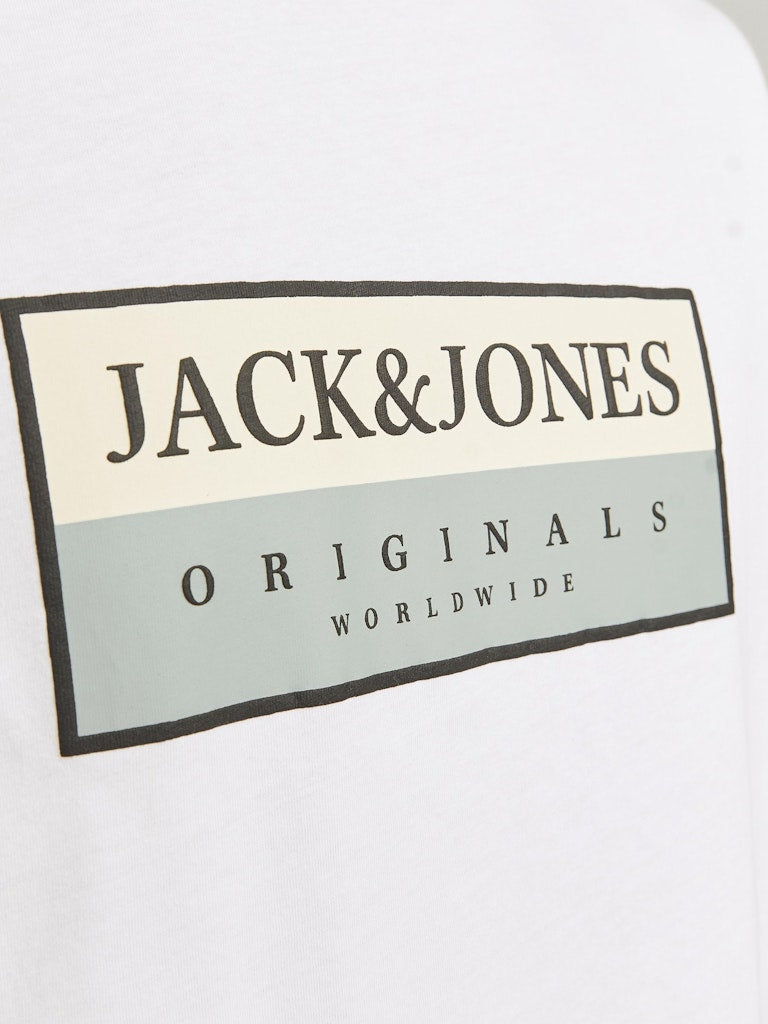 JACK JONES ORIGINALS Frederiksberg Bright White Tee Bright White side view