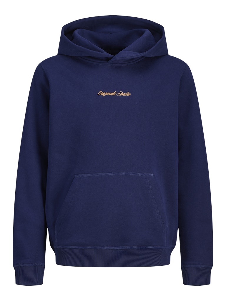 Boy's Norrebro Sweat Hood-Ocean Cavern-Ghost Front View